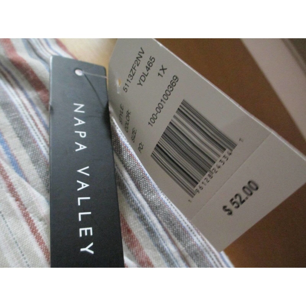NWT Napa Valley Womens Linen Blend Skort Striped Size 1X ($52) - Picture 5 of 10